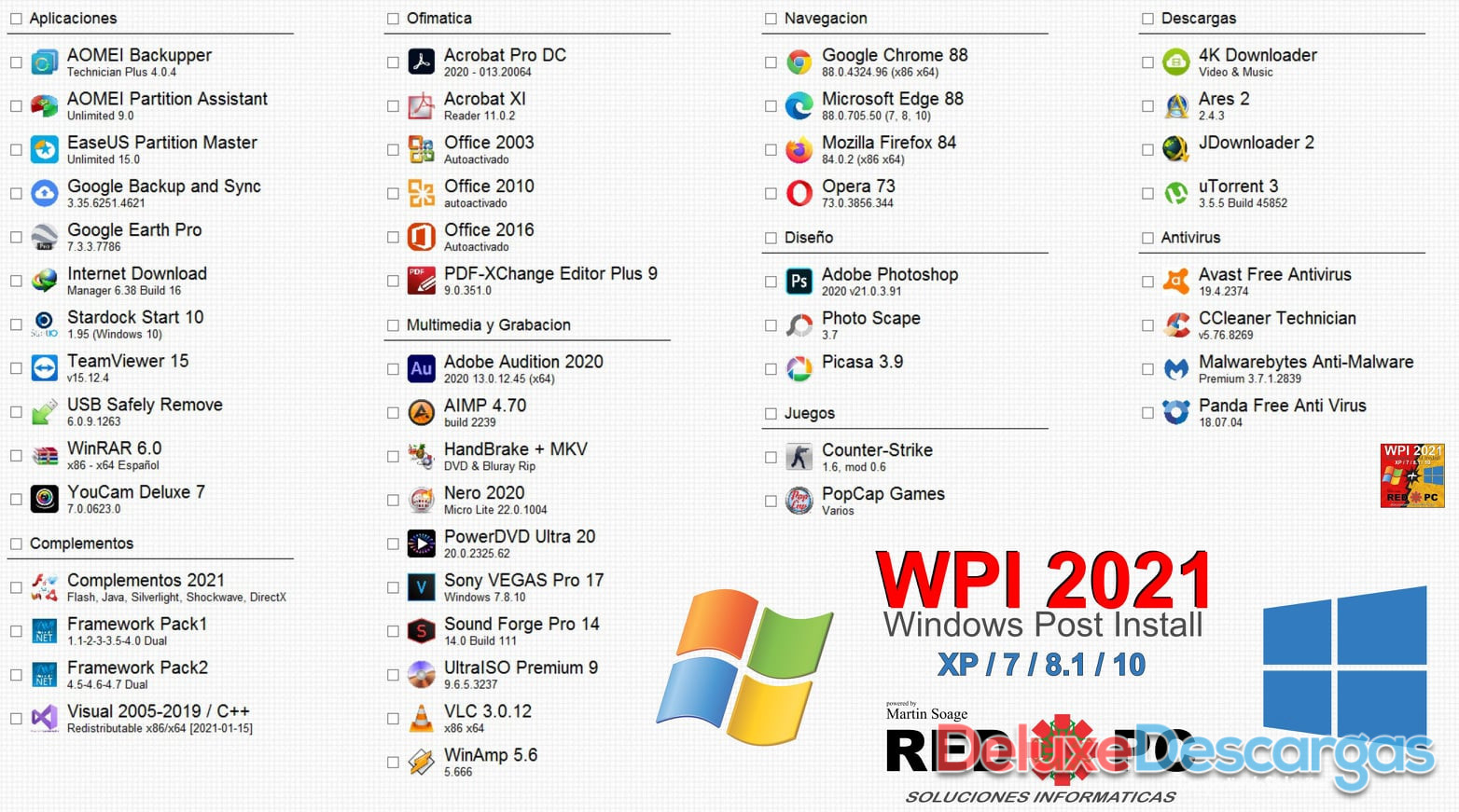 WPI 2021 Windows Post Install - Full Español 